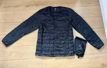 울트라 라이트 다운 S 블랙 주머니 포함