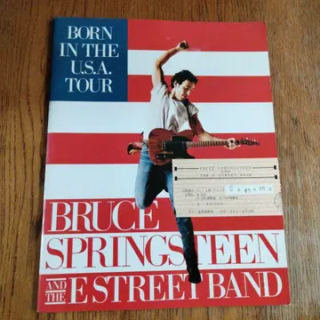 블루스 스프링스틴 첫 일본 내한 공연 팜플렛과 티켓의 잔여권