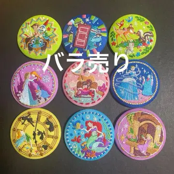 Disney 디즈니 자수 캔뱃지 비스킷 2 낱개 판매