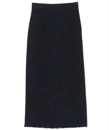 anuans 트위드 타이트 스커트 다크 네이비