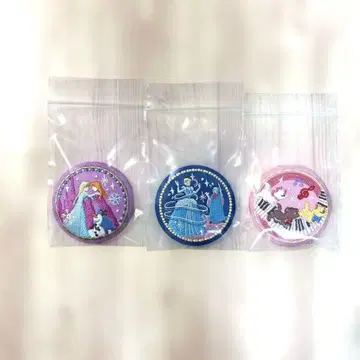 디즈니 자수 캔뱃지 겨울왕국/신데렐라/아리스토캣