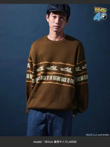 택 포함 새상품 백 투 더 퓨처 니트 니코앤드 M 사이즈