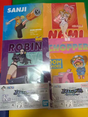 원피스 복권 클리어 파일 4종 세트