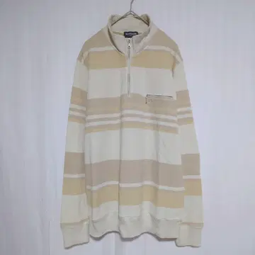 맥레거 트레이닝복 하프 지퍼 스트라이프 L 골프