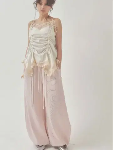 페리큐어 stone-deco sweat pants