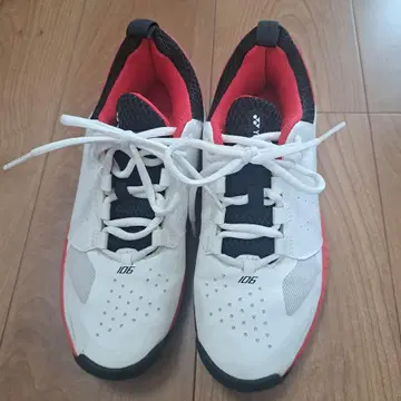 YONEX 테니스화 106 화이트/레드