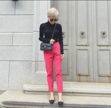 jenne 핑크 팬츠 속기모