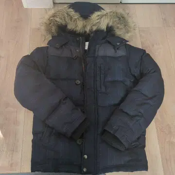 백 넘버 다운 자켓 M 네이비