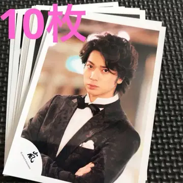 아라시 공식 사진 마츠모토 준 10장 세트 아라시 로고 사진