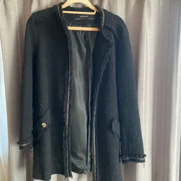 ZARA BASIC 블랙 노카라 자켓