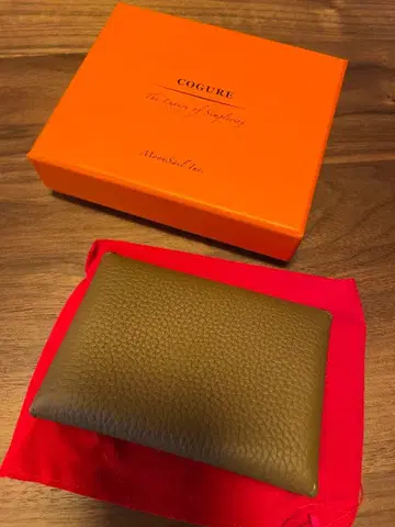 COGURE 가죽 코인 케이스 토프