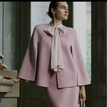 CELFORD 셀포드 리버 케이프 자켓 울 핑크