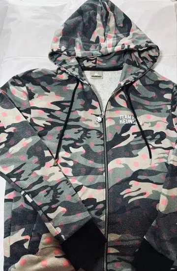 장근석 KEUNSAGI 카모 패턴 풀 집업 후드티