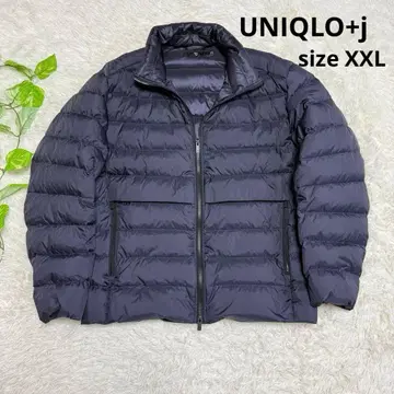 [유니클로+j] 새상품급 다운 자켓 네이비 XXL 사이즈 남성용