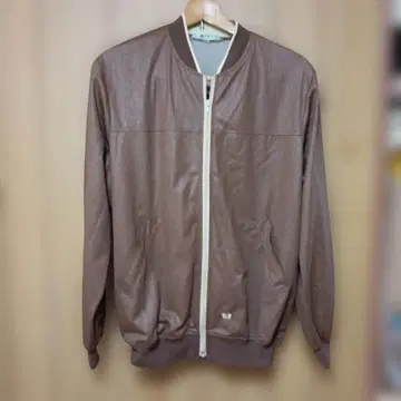 브라운 집업 봄버 자켓