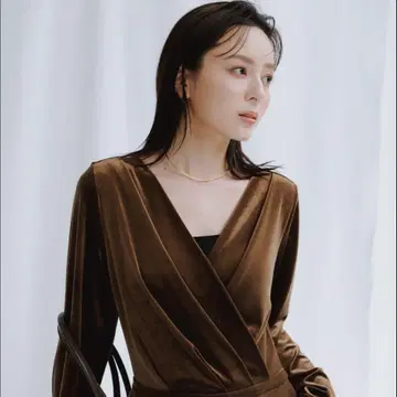 anuans 아뉴앙스 메탈 초커 골드