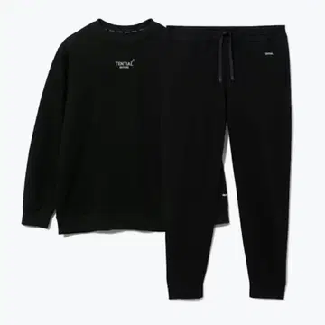 TENTIAL BAKUNE 룸웨어 파자마 상하의 세트 블랙