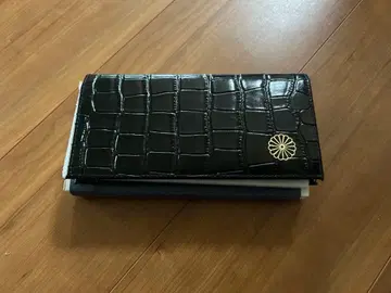 황궁 한정판 크로커다일 엠보 장지갑 블랙