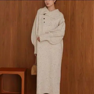 4457 Bob 바브 네프 스트레이트 라인 니트 원피스 M 루즈핏