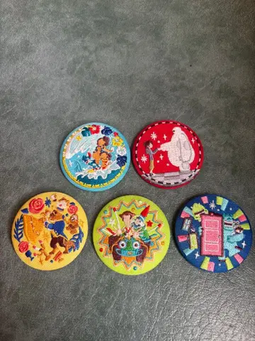 디즈니 자수 캔뱃지 묶음 판매