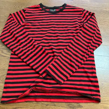 아네스베 옴므 빨검 스트라이프 티셔츠 조니오 커트 코베인