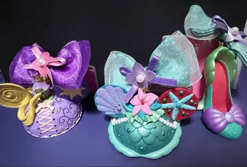 디즈니 아리엘 라푼젤 키체인 세트