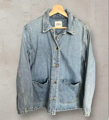 ZARA 라이트 블루 데님 자켓 여성용