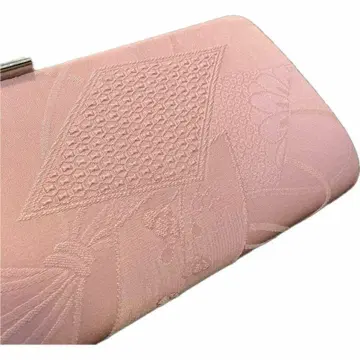 익명 배송 코디*앤티크 기모노 클러치백 더스티 핑크 순수 실크 직물 고급