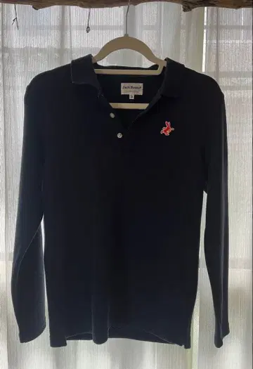 새상품급 JACK BUNNY 네이비 긴팔 피케 셔츠