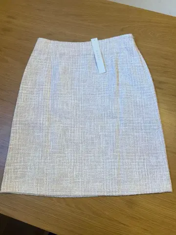 택 포함 새상품 아나이 ANAYI 트위드 스커트 핑크 38