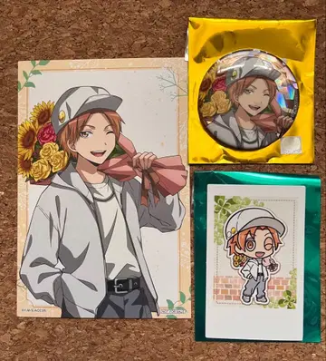 암살교실 중외광업 마에하라 히로토 특전 엽서 캔뱃지 폴라쇼 점페스