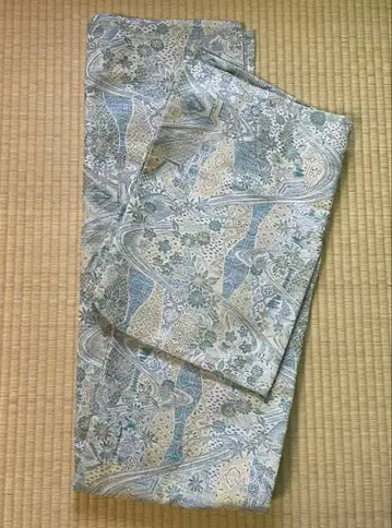 오시마 명주 기모노 꽃무늬