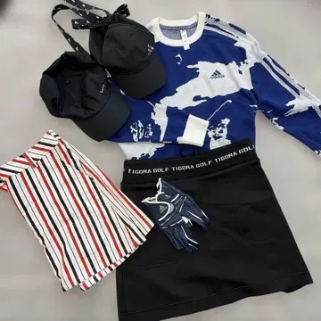 adidas 아디다스 골프웨어 여성용 니트 미사용 새상품 상하의 세트