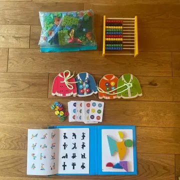 구슬 슬라이더 끈 통과 태블릿 100구 소로반 세트 설명서 포함