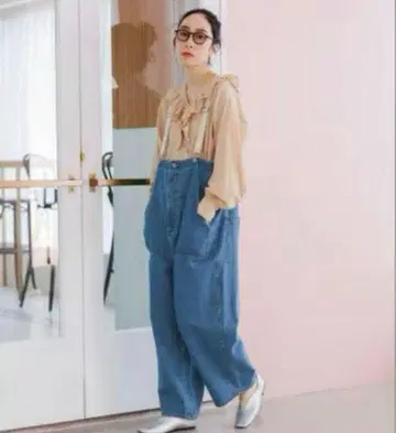 스튜디오 클립 데님 살로펫 라이트 블루 프리 사이즈