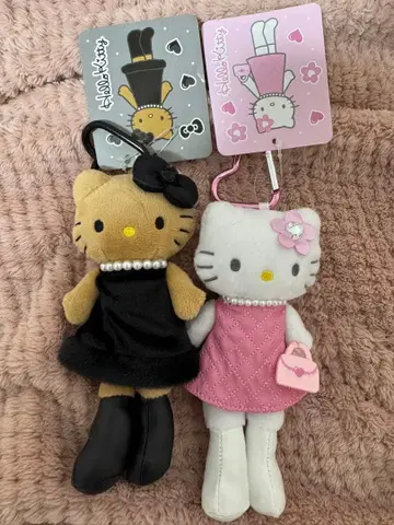 헬로키티 스타일업 마스코트 미사용 택 포함 카라비너 퀼트