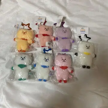 BT21 COOKY 5주년 레인보우 컬러 마스코트 7개 RJ 진