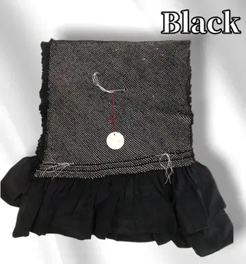 순수 실크 남성용 헤코 오비 총쉬보리 블랙 남자 미사용 #1480