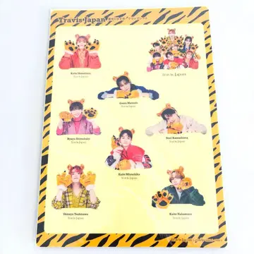 Travis Japan 우표풍 스티커 시트 + 지켜보는 타이거 클립 시트