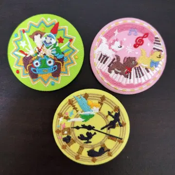 디즈니 자수 캔뱃지 토이스토리 마리캣 피터팬