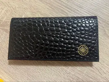 황궁 지갑 블랙 소가죽 크로커다일 무늬 장지갑