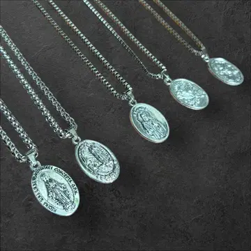 Ldrose 실버 목걸이 5개 세트 스트릿 빈티지