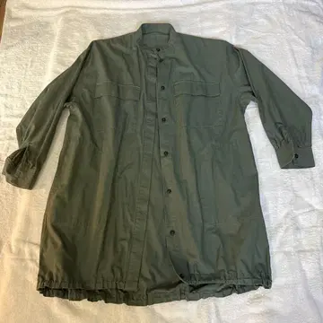 올리브 그린 셔츠 원피스 L 사이즈