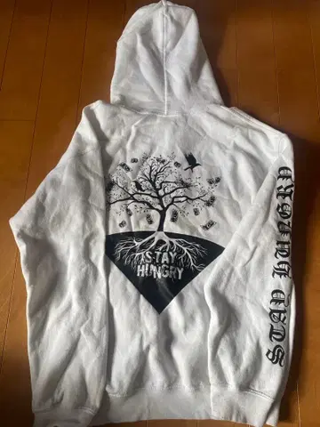 GADORO STAY hungry 후드 부착 후드티