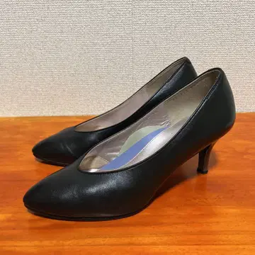 긴자 카네마츠 펌프스 블랙 아쿠아벨 23cm