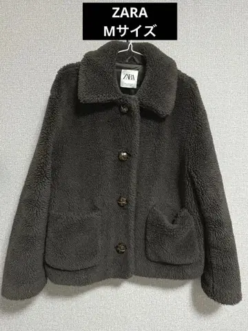 ZARA 다크 브라운 보아 자켓 M 사이즈