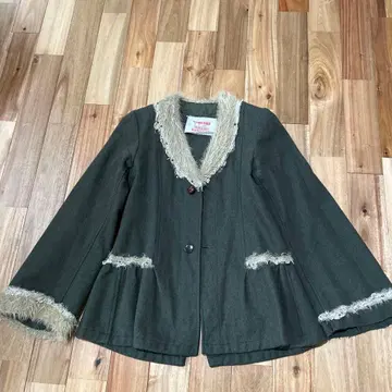 디자인 코트 카키