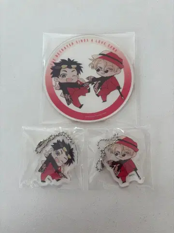 배신자의 러브송 우라러브 카페 단테 지노 아크릴 코스터 아크릴 키링