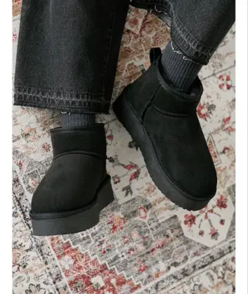 사만사 모스2 블루 보아 부츠 L