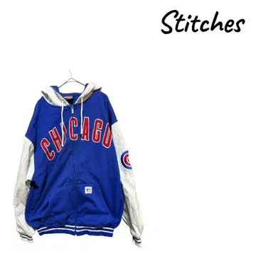 Stitches 시카고 풀 집업 후드티 시카고 컵스 MLB